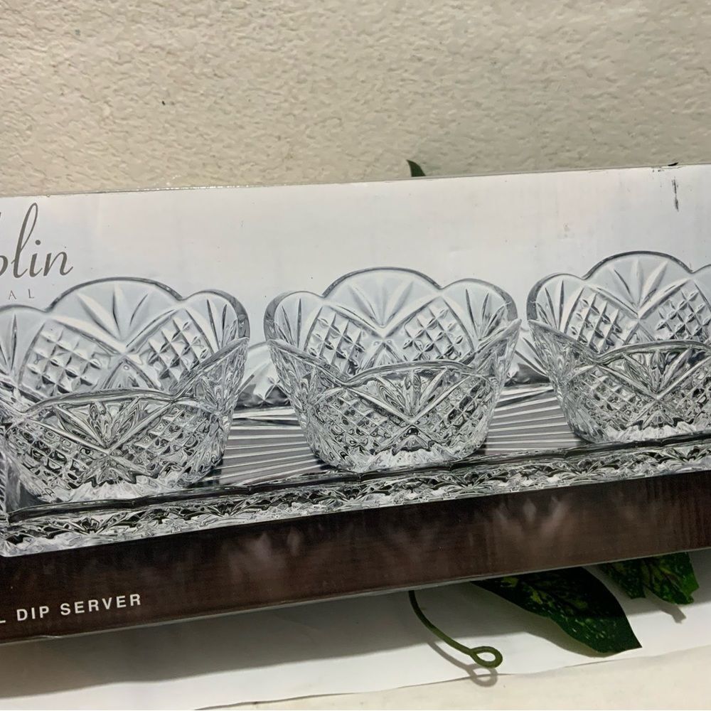 Godinger Dublin 4-piece Relish Server Serving Tray Set - Picture 5 of 9